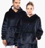Plaid poncho unisexe