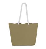 Gepersonaliseerde katoenen totebag in marinestijl – geborduurd, grote capaciteit