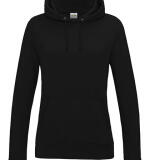 Getailleerde basic dames hoodie – gepersonaliseerd met naam of logo