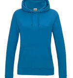 Getailleerde basic dames hoodie – gepersonaliseerd met naam of logo