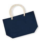 Nautical strandtas – geborduurd met naam – 100% katoen canvas
