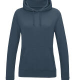Getailleerde basic dames hoodie – gepersonaliseerd met naam of logo