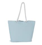 Gepersonaliseerde katoenen totebag in marinestijl – geborduurd, grote capaciteit