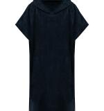Uniseks poncho met capuchon van badstof