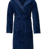 Luxe velours badjas met kap - model 'Texas'