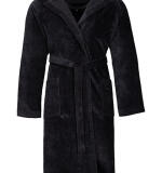 Luxe velours badjas met kap - model 'Texas'