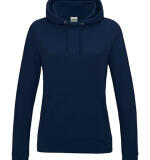 Getailleerde basic dames hoodie – gepersonaliseerd met naam of logo