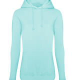 Getailleerde basic dames hoodie – gepersonaliseerd met naam of logo
