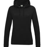 Getailleerde basic dames hoodie – gepersonaliseerd met naam of logo