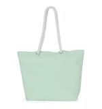 Gepersonaliseerde katoenen totebag in marinestijl – geborduurd, grote capaciteit