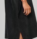 Uniseks poncho met capuchon van badstof